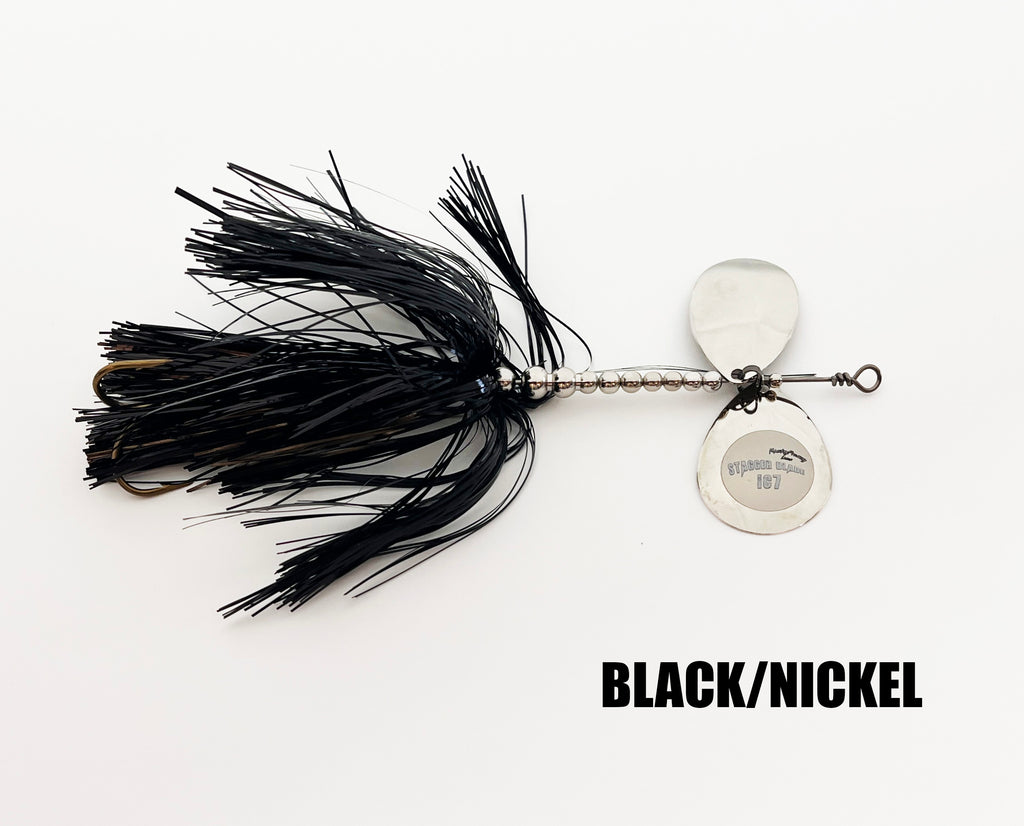 ⚠️SmokeyAngel IC7 Stagger Blade Bucktail – MuskyFrenzy Lures