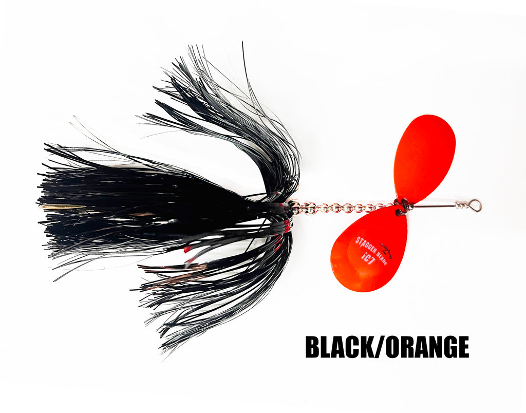 ⚠️SmokeyAngel IC7 Stagger Blade Bucktail – MuskyFrenzy Lures