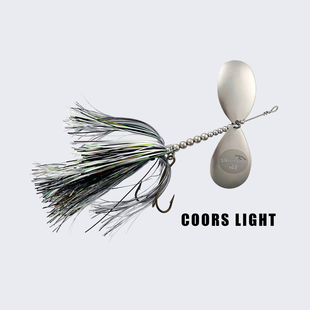 8/9 Stagger Blade Bucktail Custom Colors NUKED PERCH