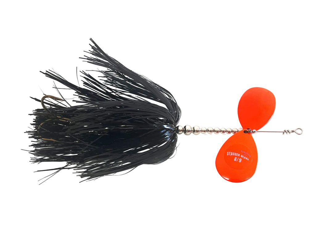 Mustad Big Eye Bucktail Jig - 3oz Weight, Black, 8/0 Hook Size For Saltwater Fishing