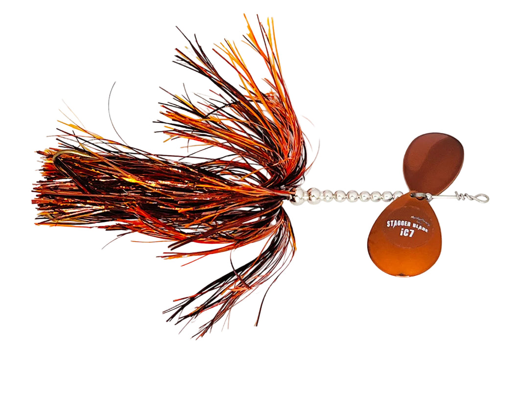 copper delta blades for musky fishing lures IC7 Stagger Blade Musky Bucktail – MuskyFrenzy Lures